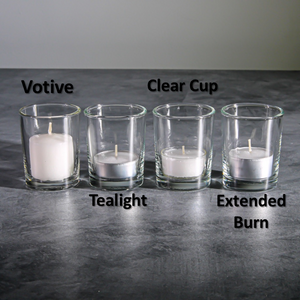 4 of 4: Richland Extended Burn Tealight Candles White Unscented Set of 400