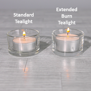3 of 4: Richland Extended Burn Tealight Candles White Unscented Set of 400