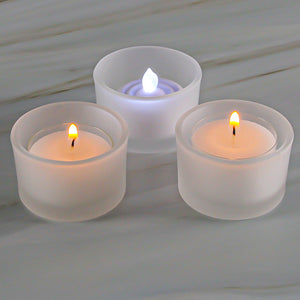 2 of 7: Eastland Tealight Candle Holder Frosted