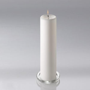 1 of 2: Richland Pillar Candle 3"x12" White Set of 6
