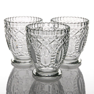 1 of 3: Richland Royal Textured Glass Votive Holder Petite Clear