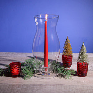 3 of 4: Richland Votive Holder Hobnail Red