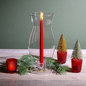 3 of 4: Eastland Hurricane Pillar Candle Lamp 11.5"