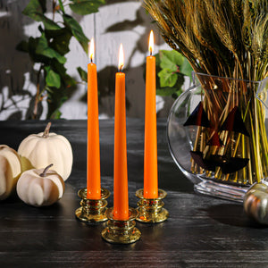 1 of 3: Richland Taper Candles 10" Orange Set of 50