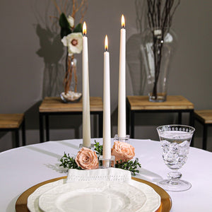 2 of 2: Richland Taper Candles 12" White Set of 10