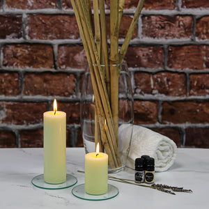 3 of 3: Richland Pillar Candle 2"x3" Ivory