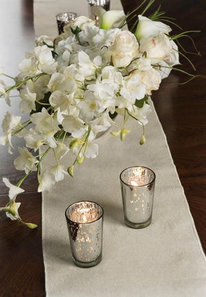 2 of 3: natural linen table runner 12 5 x 120