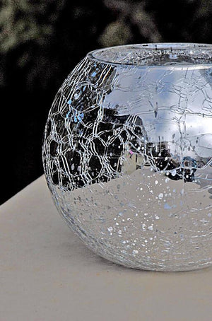 1 of 3: mercury glass silver ivy bowl 5 2 x 6 25