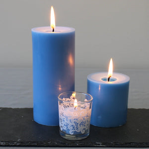 3 of 3: Richland Votive Candles Light Blue Ocean Breeze Scented 10 Hour Set of 288
