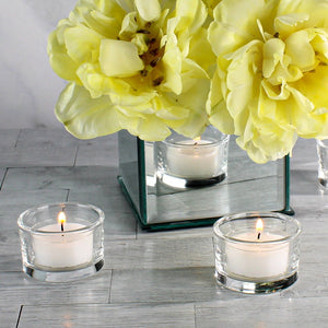 7 of 8: Richland Clear Cup Tealight Candles White Unscented Set of 50