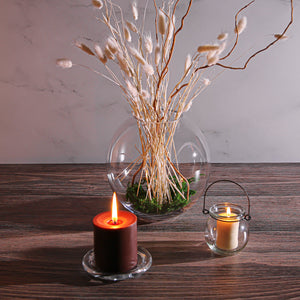 3 of 3: Richland Pillar Candle 3"x3" Brown