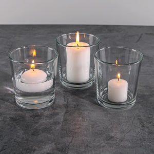 4 of 5: Richland Pillar Candle 2"x3" White Set of 80