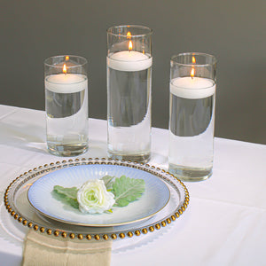 4 of 5: Richland 13" Gold Beaded Glass Charger Plate Set of 12