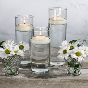 4 of 5: Richland Floating Candles 3" Light Ivory