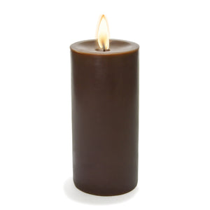1 of 2: Richland Pillar Candle 3"x6" Brown