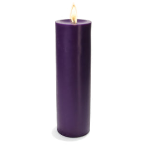 1 of 2: Richland Pillar Candle 3"x9" Purple