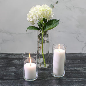 3 of 5: Eastland Cylinder Pillar Candle Holders 6" , 7.5" & 10.5" Set of 36