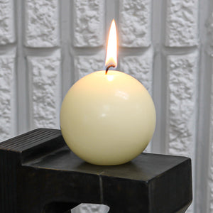 3 of 4: Richland Sphere Candle 3" Ivory