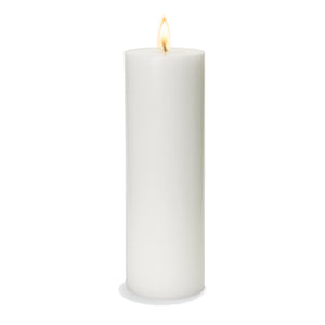 1 of 2: Richland 4" x 12" White Pillar Candle