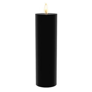 2 of 2: Richland 4" x 12" Black Pillar Candle