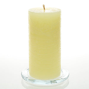 1 of 3: Richland Rustic Pillar Candle 3"x 6" Ivory Set of 12