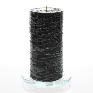 1 of 3: Richland Rustic Pillar Candle 3"x 6" Black Set of 24