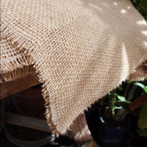 2 of 4: Rustic Burlap Bouquet/Pot Wrap Squares 20x20 Pack of 12