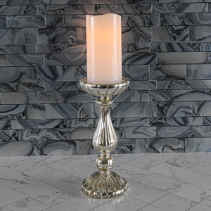 2 of 5: Richland Flameless LED Wavy Top Pillar Candle White 3"x6"