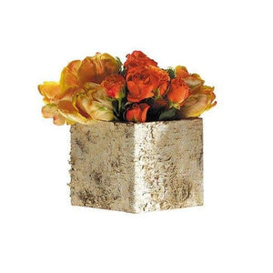 3 of 4: Birch Bark Square Pot w/Liner 4.5x5