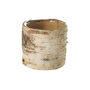 4 of 4: Birch Bark Planter Pot 4.75" w/Liner