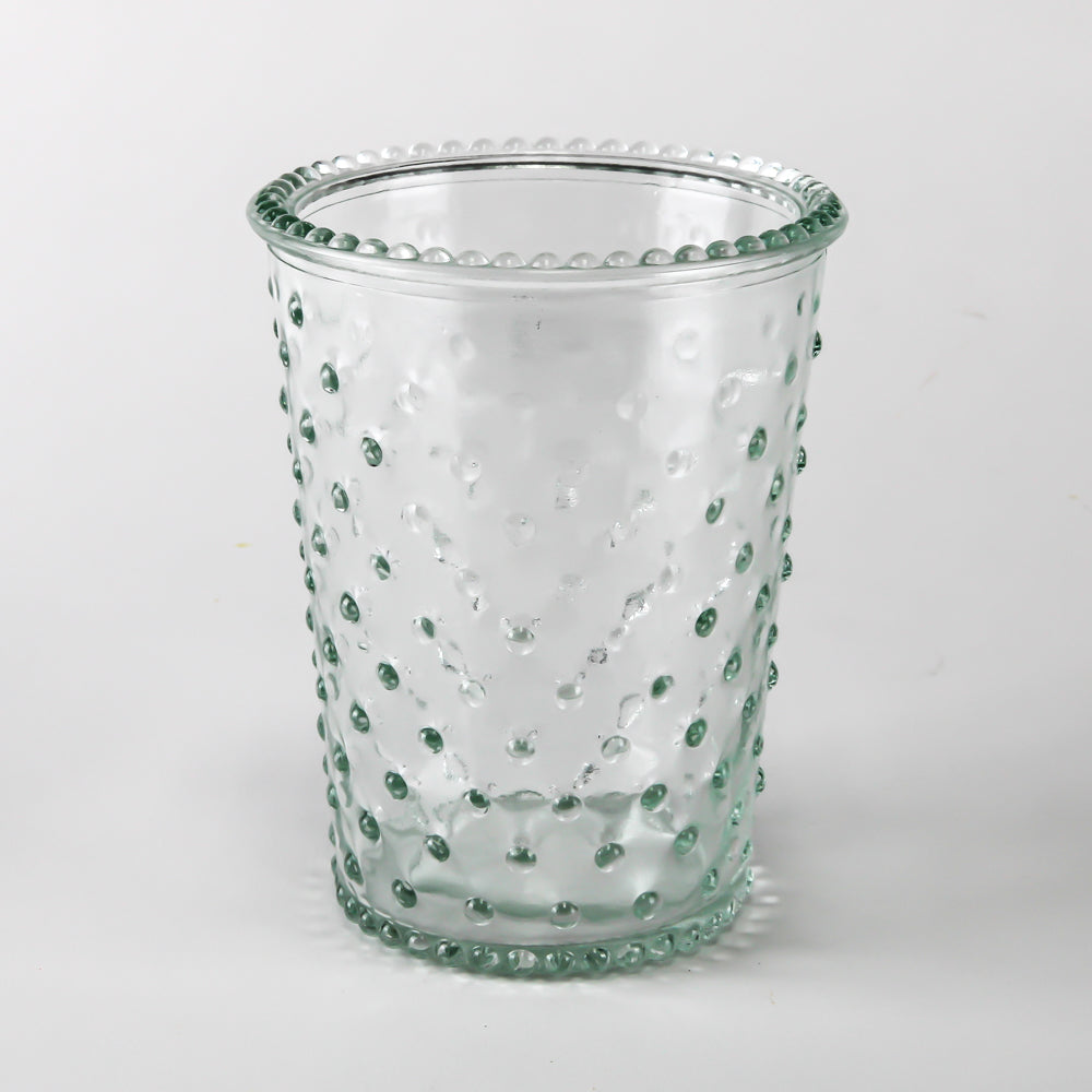 Hobnail Annie Votive Holder & Vase  4" x 5" Clear Glass