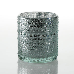 4 of 4: Richland Mercury Candle Holder Pearly Silver