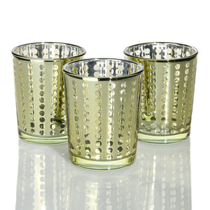 1 of 3: Richland Gold Dotted Glass Holder – Small