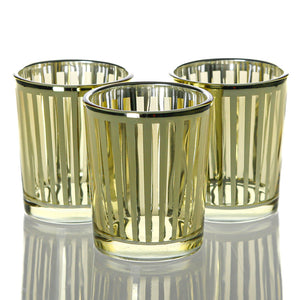 1 of 2: Richland Gold Stripe Glass Holder - Small Set of 72