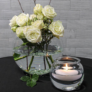 5 of 6: Richland Bubble Ball Vase with Rim 4"