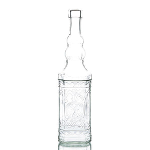 1 of 5: richland vintage square glass bottle clear set of 6