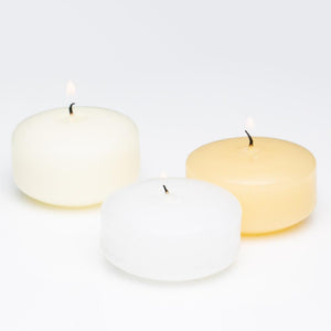 3 of 4: Richland Floating Candles 3" Ivory Set of 12