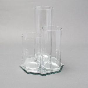 1 of 4: Eastland Octagon Mirror and Cylinder Vase Centerpiece Set of 4