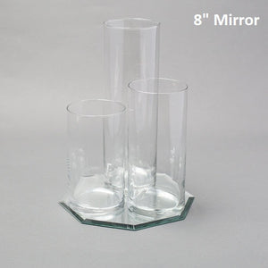 3 of 4: Eastland Octagon Mirror and Cylinder Vase Centerpiece Set of 4