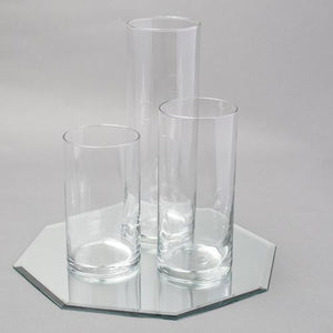 2 of 4: Eastland Octagon Mirror and Cylinder Vase Centerpiece Set of 4
