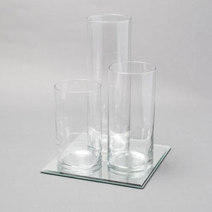 2 of 3: Eastland Square Mirror and Cylinder Vase Centerpiece Set of 4