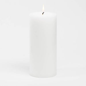 1 of 2: richland 4 x 9 white pillar candle