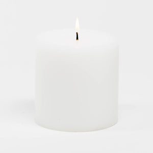 1 of 2: richland 4 x 4 white pillar candle