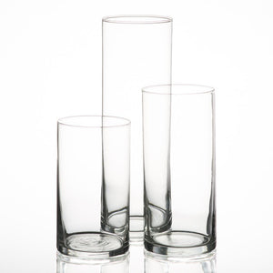 1 of 5: Eastland Cylinder Pillar Candle Holders 6" , 7.5" & 10.5" Set of 3