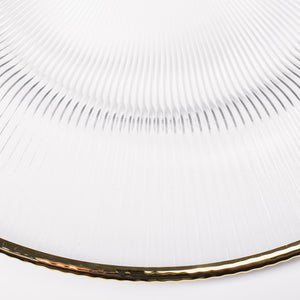 2 of 4: Richland 13" Gold Rim Glass Charger Plate Set of 12