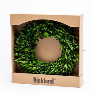 3 of 4: richland preserved boxwood wreath 17 set of 6