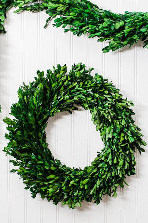 2 of 4: Richland Preserved Boxwood Wreath 17” Set of 6