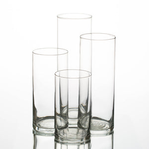 1 of 3: Eastland Cylinder Vases 6" , 7.5", 9" & 10.5" Set of 48