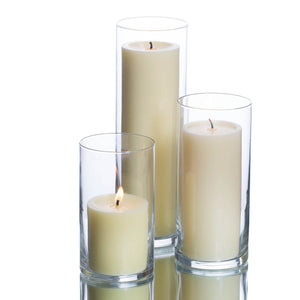 2 of 16: pillar candles cylinder holders set 03