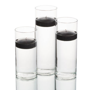 6 of 31: floating candles cylinder holders set 03